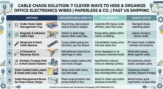 Cable Chaos Solution: 7 Clever Ways to Hide and Organize Office Electronics Wires