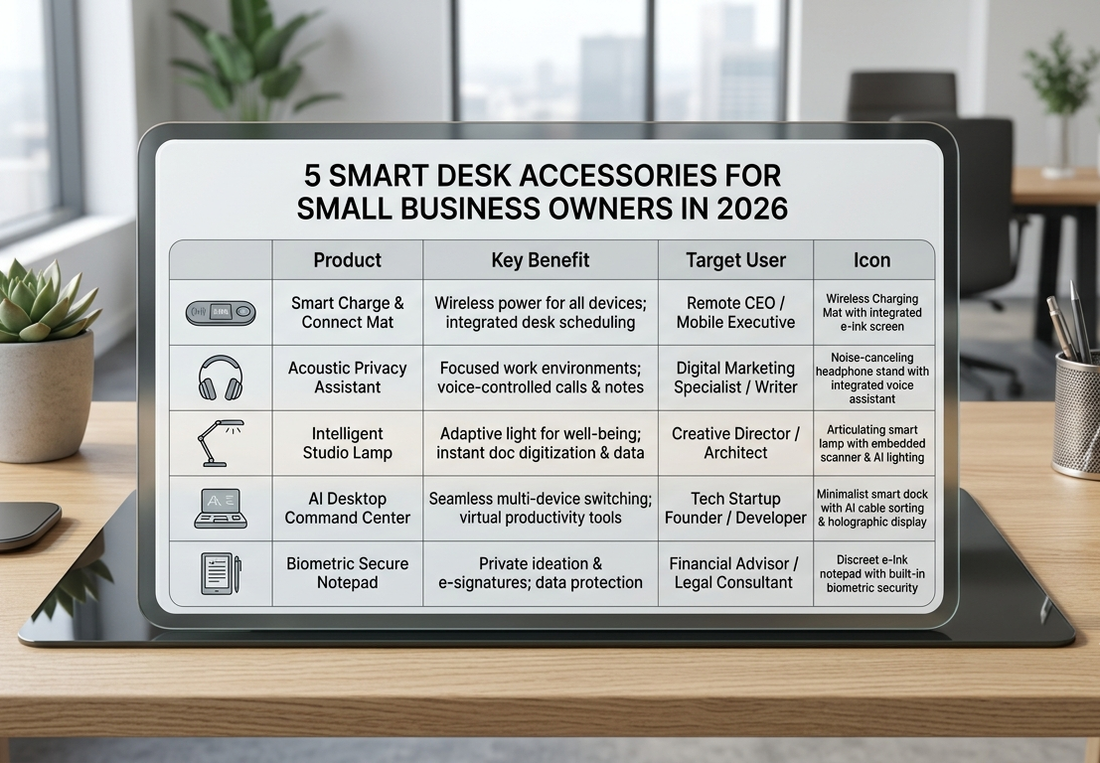 Smart Desk Accessories Every Small Business Owner Needs in 2026