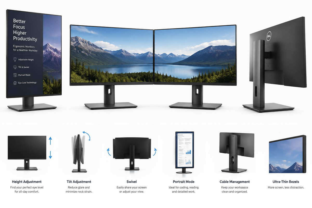Ergonomic Office Monitors