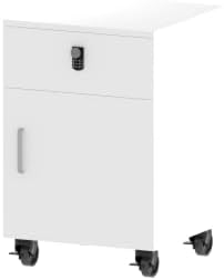 Nykto Office CubicleDesk with Mute Privacy Panels (Cabinet, Black) by Nykto