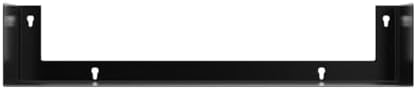 Wallniture Bali Black U Shape Floating Shelves for Wall, CD DVD Storage Shelves and Metal Bookshelf Set of 6 - Image 4