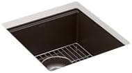 KOHLER Billings 18" Undermount Bar Sink, Single Bowl, Neoroc Composite, Matte Finish, Compact Prep Sink for Wet Bar or Kitchen Island, Matte Black, K-33711-CM1 - Image 4