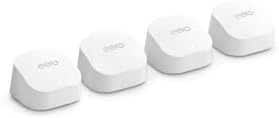 Amazon eero 6+ mesh wifi system - Supports internet plans up to a Gigabit, Coverage up to 6,000 sq. ft., Connect 75+ devices, 4-pack - Image 2