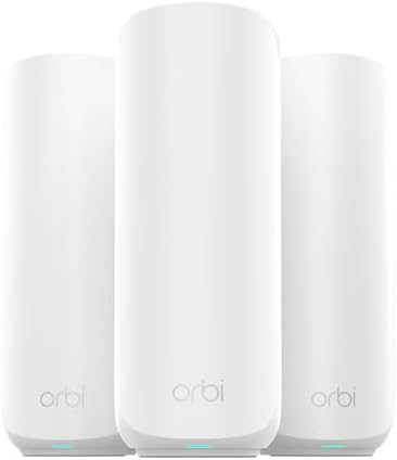 NETGEAR Orbi 370 Series WiFi 7 Mesh System, Up to 6,000 sq ft., 3 Pack by NETGEAR