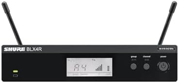 Shure BLX14R/MX53 Rack-Mount Earset Audio System J11 Band (596–620 MHz) – BLX4R Receiver, BLX1 Bodypack & MX153 Earset Mic, Up to 14 Hr Battery, 300 ft Range - Image 4