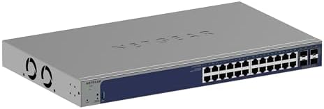 NETGEAR 28-Port Gigabit Ethernet Smart Managed Switch (GS728TXv3) by NETGEAR