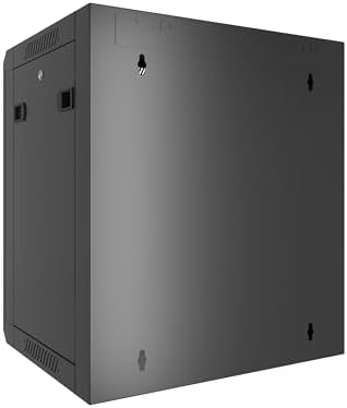 Sysracks 15U Wall Rack Mount Server 18" Deep Network Cabinet, Server Rack with Fan, Removable Side Panels, Locking Glass Door 19" Computer Cabinet Enclosure Network Rack Case SRE 15.450 - Image 4