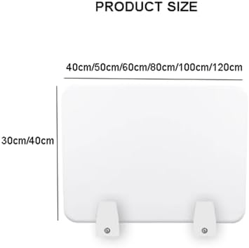 Acrylic Free Standing Privacy Screen Desk Divider Home Office Partitions Portable Frosted Panels Tabletop Partition Boards,Desk Acoustic Divider for Students Re - Image 2