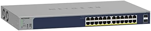 NETGEAR 26-Port PoE Gigabit Ethernet Smart Managed Network Switch (GS724TP) by NETGEAR