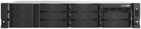 QNAP TS-855eU-RP-8G-US 8 Bay High-Speed 2U Short-Depth rackmount NAS with Dual-2.5GbE, Intel Atom CPU, Redundant 300W PSU, 8GB DDR4 Memory and 8-core Computing Power (Diskless) by QNAP