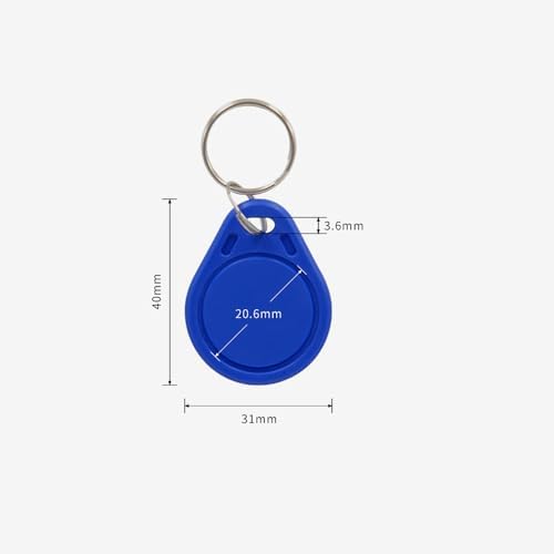 10-Pack RFID Keychain 13.56MHz Access Control Card IC Card Suitable for Access Control System Keychain Card Token Tag - Image 4