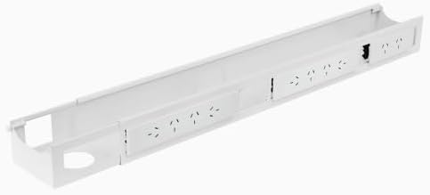 Desky Integrated Cable & Power Channel None Grey - Image 2