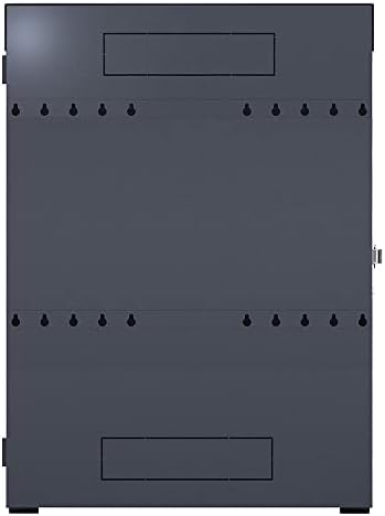 NavePoint 6U Vertical Server Rack Enclosure, Low Profile, 27.5" Deep, Max Weight Capacity 132lbs - 6U Network Cabinet Vertical Wall Mount, Perforated, Black - Image 2