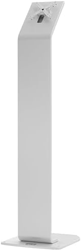 Floor Stand Kiosk - CTA Heavy-Duty VESA Compatible Floor Stand with Interior Cable Routing System and Scratch Resistant Padding on Weighted Base with Kitting Capabilities (ADD-PARAFSW) – White - Image 7