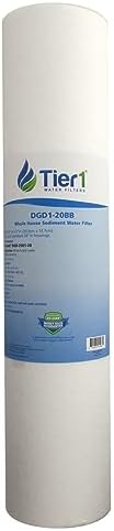 Tier1 1 Micron 4.5" × 20" Sediment Filter Replaces DGD-2501-20, P1-20BB by Tier1