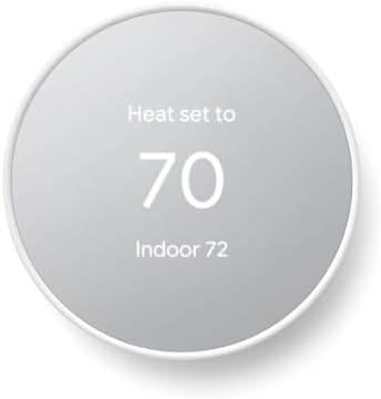 Google Nest Thermostat - Smart Thermostat for Home - Programmable Wifi Thermostat - Snow by Unknown