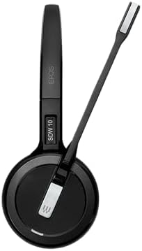 Sennheiser SDW 5015 (506592) Single-Sided Wireless DECT Super Wideband Headset for Desk Phone & Softphone/PC Connection Dual Microphone Ultra Noise-Canceling, Black - Image 2
