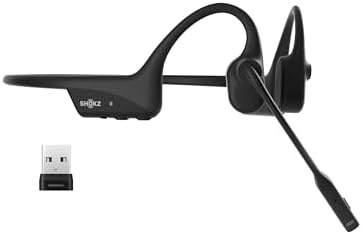 SHOKZ OpenComm2 UC Open-Ear Headset, USB-A Dongle, Noise-Canceling Mic by SHOKZ