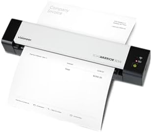 Visioneer RoadWarrior 8DW - Duplex Wireless Scanner for Mac and PC, Battery-Powered, USB and Wi-Fi Connections, scan Paper documents, Cards and Receipts, scan Both Sides of a Document in Four Seconds - Image 4