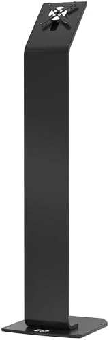 Floor Stand Kiosk - CTA Heavy-Duty VESA Compatible Floor Stand with Interior Cable Routing System and Scratch Resistant Padding on Weighted Base and Kitting Capabilities (ADD-PARAFS) – Black - Image 7