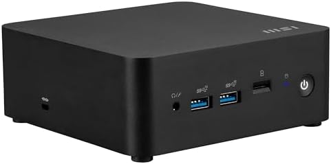 msi Cubi NUC Barebone Desktop, Intel Core 5-120U, 2X DDR5 Slots (up to 64GB), TPM 2.0, WiFi 6E, 3 Year Advance Replacement (1MG-010BUS) by Unknown