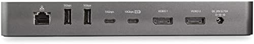 StarTech.com Thunderbolt 3 Dock w/ USB-C Compatibility - Dual Monitor 4K60Hz DisplayPort Laptop Docking Station - 60W PD, GbE, 5x USB Hub - TB3 / USB 3.1 Gen 2 10Gbps Dock - Windows & Mac (TB3CDK2DP) - Image 3