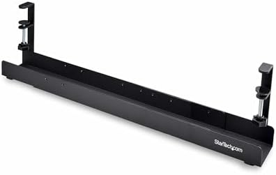 StarTech Under Desk Cable Management Tray, Black (CALB-Desk-Cable-Tray) by Unknown