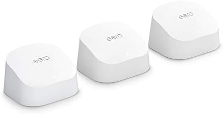 Amazon eero 6 mesh wifi system - Supports speeds up to 900 mbps, Coverage up to 4,500 sq. ft., Connect 75+ Devices, 3-pack (3 routers) - Image 2