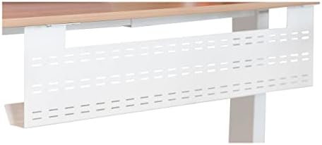 Stand Up Desk Store Under Desk Cable Management Tray Horizontal Computer Cord Raceway and Modesty Panel (White, 39") by SStandUpDeskStore