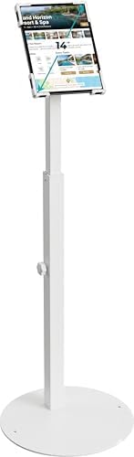 Anti-Theft iPad Kiosk Stand, Adjustable Tablet Floor Stand for POS Checkout by Unknown