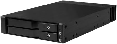 Kingwin Mobile Rack for 2 x U.2/U.3 NVMe SSD Ultra-Fast Oculink Connectivity High-Performance Storage Solution, Hot-Swap, Tool-Free 2.5” NVMe SSD Aluminum Enclosure Maximum Speed 64 Gb/s by KWI-Kingwin