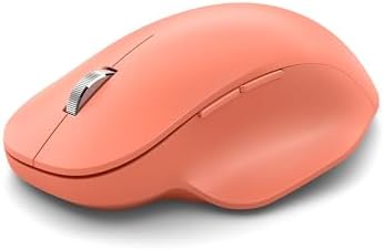 Microsoft Bluetooth Ergonomic Mouse - Peach - with comfortable Ergonomic design, thumb rest, up to 15months battery life. Works with Bluetooth enabled PCs/Laptops Windows/Mac/Chrome computers by Unknown