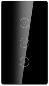 Zigbee Smart Touch Wall Light Switch, App/Voice Control, Night Vision, Tuya Gateway Required (Black, 3 Gang（Neutral Wire Required）) - Image 2