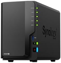 Synology DS225+ Private Cloud Media Server - Stream, Back Up Photos & Share Files, Intel CPU for Hardware Transcoding (2-Bay Diskless NAS) by Synology