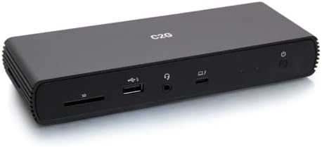 Thunderbolt™ 4 USB-C® 10-in-1 Dual Display Docking Station with Ethernet, USB, SD Card Reader, 3.5mm Audio and Power Delivery up to 90W - 4K 60Hz (TAA Compliant) - TAA Compliant by CablesToGo