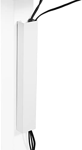VIVO White 14 inch Cable Management Channel for Desk Leg, DESK-AC01-1MW by VIVO