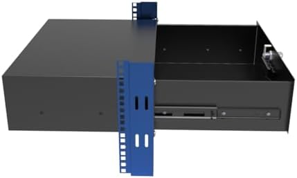 3U Server Cabinet Case 19" Rack Mount Lockable Drawer with Key - Image 5