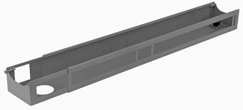 Desky Integrated Cable & Power Channel None Grey by Desky