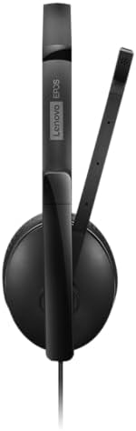 Lenovo Wired ANC Headset Gen 2 (Teams) with Active Noise Cancellation, EPOS BrainAdapt & ActiveGard Tech, Lightweight, USB-C, Plug-and-Play, Zoom Certified, Customizable, Hearing Protection - Image 3