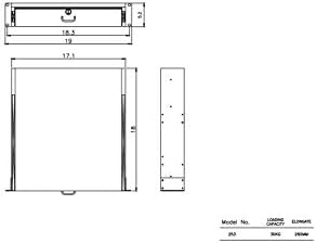 3U Rack Drawer Server Cabinet Case 19 Inch Rack Mount DJ Locking Rack Network Rack Deep Drawer with Key, with Rear Pass-Through Holes for Routing Cables(3U) - Image 3