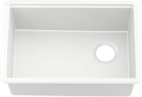 Kohler 33713-PC-CM6 Billings® 27" undermount single-bowl workstation kitchen sink, Matte White by Unknown