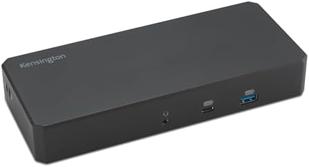 Kensington SD3210U3 USB-C® 10Gbps Triple Video Driverless Dock 100W PD - DP/HDMI - Windows, Supporting Thunderbolt™ 5, Thunderbolt™ 4, USB4®, and USB-C® Alt Mode laptops with up to three 4K (K32802NA) by Unknown