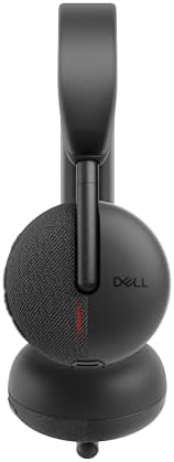 Dell WL3024 Wireless Headset - Leatherette Headband, Built-in AI-Based Noise Cancellation Microphone, Boom mic - Black - Image 6