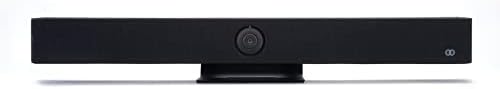 Boom AURA Ultra HD 4K camera conferencing video bar, 120 degree wide angle FOV, beam forming 6 mic array with noise canceling, 2 speakers, AI auto framing and voice speaker tracking, USB plug and play by BoomCollaboration