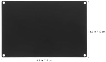 10pcs Black Aluminum Engraving Plate Blanks for Electronics Labeling - Image 2