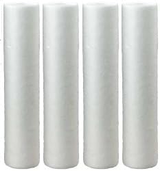 Tier1 10 Micron 4.5" × 20" Sediment Water Filter Replaces SDC-45-2010, 4-pk by Tier1
