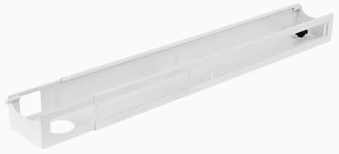 Desky Integrated Cable & Power Channel None White by Desky