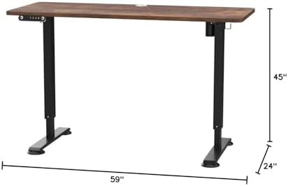 farexon 63x24In Electric Standing Desk Adjustable Height with Mouse Pad - Image 3