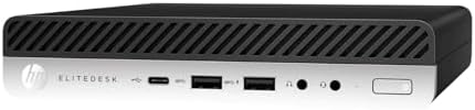 HP EliteDesk 705 G4 Mini Desktop Computer: AMD Quad-Core Ryzen 5 Pro 2400GE up to 3.8GHz, 8GB DDR4 RAM, 256GB SSD, Windows 11 Pro (Renewed) by Amazon+Renewed