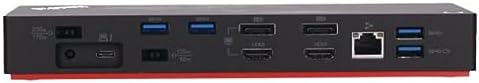 Lenovo USA ThinkPad Thunderbolt 3 Dock Gen 2 135W (40AN0135US) Dual UHD 4K Display Capability, 2 HDMI, 2 DP, USB-C, USB 3.1, Black - Image 3